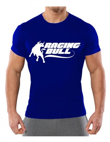 Raging Bull Baskılı T-Shirt Mavi -...