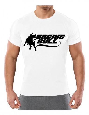 Raging Bull Baskılı T-Shirt Beyaz -...