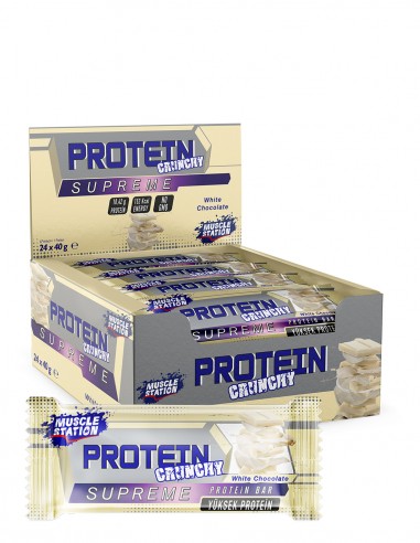 Musclestation Protein Bar White...