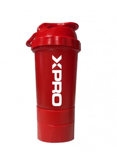 Xpro 3 Bölmeli Shaker Kırmızı 500ml