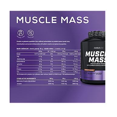 BioTech USA Muscle Mass 4000gr (1)