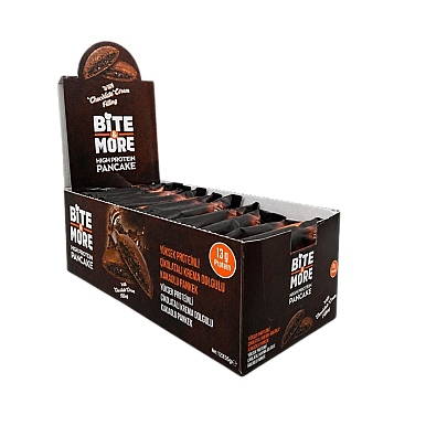 Bite&More Proteinli Pankek Duble Çikolatalı 50gr x 12 Adet