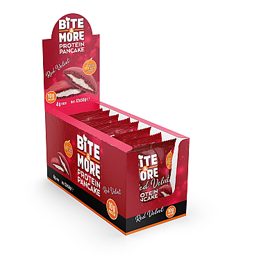 Bite&More Proteinli Pankek Red Velvet 50gr x 12 Adet