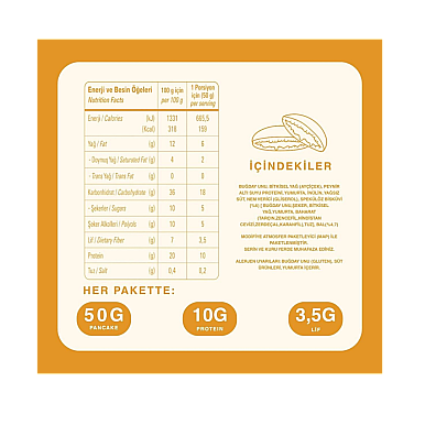 Bite&More Proteinli Pankek Speculoos 50gr x 12 Adet (1)