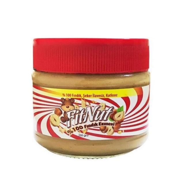 FitNut Şekersiz Fındık Ezmesi 255gr - 1