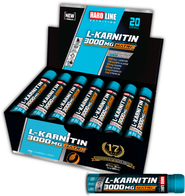 Hardline L-Karnitin Matrix 20 Ampul - 3000mg