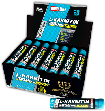 Hardline L-Karnitin Matrix 20 Ampul - 3000mg (1)