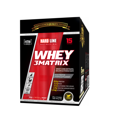 Hardline Whey 3Matrix Tek Kullanımlık 15 Adet - 450gr - 3