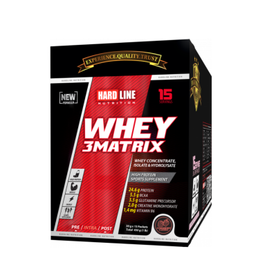 Hardline Whey 3Matrix Tek Kullanımlık 15 Adet - 450gr (1)