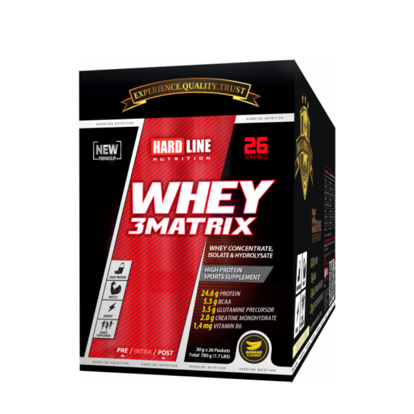 Hardline Whey 3Matrix Tek Kullanımlık - 26 Adet - 780gr - 3