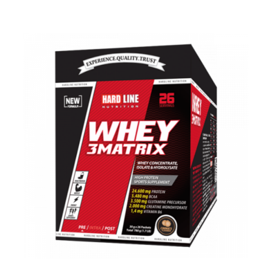 Hardline Whey 3Matrix Tek Kullanımlık - 26 Adet - 780gr - 4