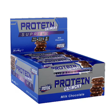 Musclestation Supreme Crunchy Sütlü Çikolata 40gr 24 Adet