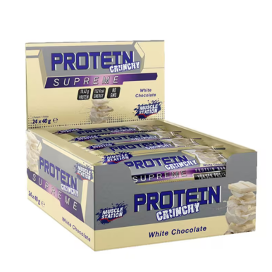 Musclestation Supreme Crunchy Beyaz Çikolata 40gr 24 Adet
