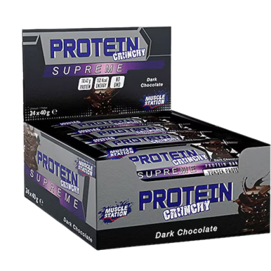 Musclestation Supreme Crunchy Bitter Çikolata 40gr 24 Adet 