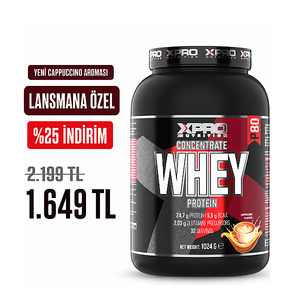 Xpro Concentrate Whey Protein Tozu 1024gr Cappuccino Aromalı - 1